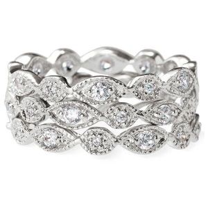 Stella & Dot stackable Deco Rings size 6 NEW